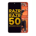 Main Ecrã OLED com Aro para Motorola Razr 2024 / Razr 50 (XT2453 / 2024) (Recondicionado) (Spritz Orange)