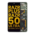Inner Ecrã OLED com Aro para Motorola Razr Plus 2024 / Razr 50 Ultra (XT2451 / 2024) / Razr Plus 2025 (XT2557) (Recondicionado) (Spring Green)