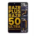 Inner Ecrã OLED com Aro para Motorola Razr Plus 2024 / Razr 50 Ultra (XT2451 / 2024) / Razr Plus 2025 (XT2557) (Recondicionado) (Midnight Blue)