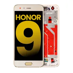 Ecrã LCD com Aro para Huawei Honor 9 (Recondicionado) (Gold)