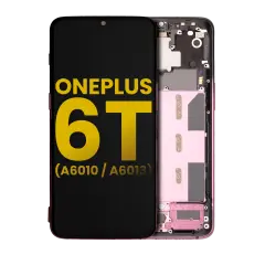Ecrã OLED com Aro para OnePlus 6T (A6010 / A6013) (Recondicionado) (Thunder Purple)