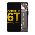 Ecrã OLED com Aro para OnePlus 6T (A6010 / A6013) (Recondicionado) (Midnight Black)