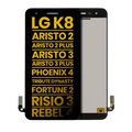Ecrã LCD sem Aro para LG K8 (X210 / 2018) / Aristo 2 / Aristo 2 Plus / Aristo 3 / Aristo 3 Plus / Phoenix 4 / Tribute Dynasty / Empire / Fortune 2 / Risio 3 / Rebel 4 (Recondicionado) (Black)