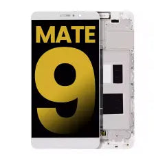 Ecrã LCD com Aro para Huawei Mate 9 (Recondicionado) (White)