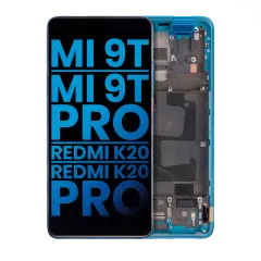 Ecrã LCD com Aro para Xiaomi Mi 9T / 9T Pro / K20 / K20 Pro (Aftermarket: Incell) (Glacier Blue)
