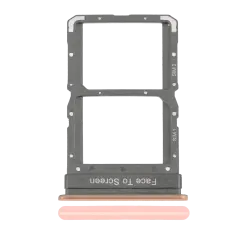 Dual Sim Card Tray para Xiaomi Mi 10 5G / Mi 10 Pro (Peach Gold)