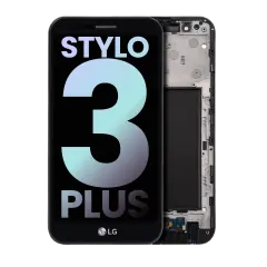 Ecrã LCD com Aro para LG Stylo 3 Plus (TP450 / MP450 / M470) (OEM Original) (Black)