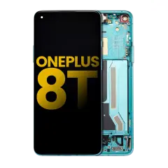 Ecrã OLED com Aro para OnePlus 8T (Recondicionado) (Aquamarine Green)