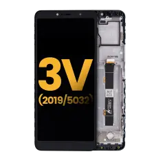 Ecrã LCD com Aro para Alcatel 3V (5032 / 2019) (Recondicionado) (Elegant Black)