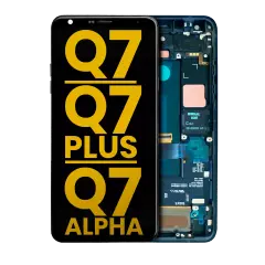 Ecrã LCD com Aro para LG Q7 / Q7 Plus / Q7 Alpha (Recondicionado) (Moroccan Blue)