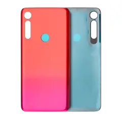 Back cover Glass para Motorola Moto G8 Play (XT2015 / 2019) (Magenta red)