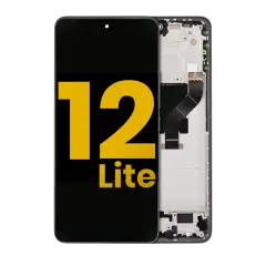 Ecrã OLED com Aro para Xiaomi 12 Lite (Recondicionado) (Black)