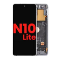 Ecrã OLED com Aro para Samsung Galaxy Note 10 Lite (Compatível Plus) (Aura Glow / Silver)