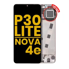 Ecrã LCD com Aro para Huawei P30 Lite / Nova 4e (Recondicionado) (4GB RAM) (Pearl White)