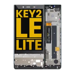 Ecrã LCD com Aro para BlackBerry KEY2 LE / Lite (BBE100 Series) (Recondicionado) (Slate)