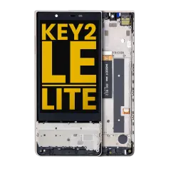 Ecrã LCD com Aro para BlackBerry KEY2 LE / Lite (BBE100 Series) (Recondicionado) (Champagne)