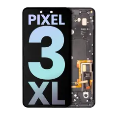Ecrã OLED com Aro para Google Pixel 3 XL (OEM Original) (Just Black)