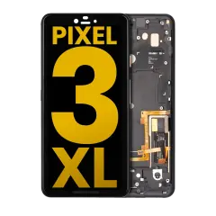 Ecrã OLED com Aro para Google Pixel 3 XL (Recondicionado) (Just Black)