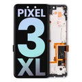 Ecrã OLED com Aro para Google Pixel 3 XL (OEM Original) (Clearly White)