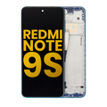 Ecrã LCD com Aro para Xiaomi Redmi Note 9S (Compatível Plus) (Aurora Blue)