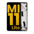 Ecrã OLED com Aro para Xiaomi Mi 11 Lite / Xiaomi Mi 11 Lite 5G (Recondicionado) ( Boba Black)