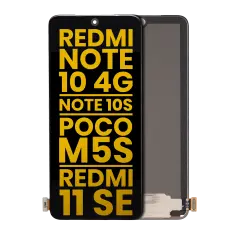 Ecrã OLED sem Aro para Xiaomi Redmi Note 10 4G / Note 10S / Poco M5s / Redmi Note 11 SE (India Version) (Recondicionado) (Todas as Cores)