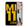 Ecrã OLED com Aro para Xiaomi Mi 11 Lite / Xiaomi Mi 11 Lite 5G (Recondicionado) (Peach Pink)