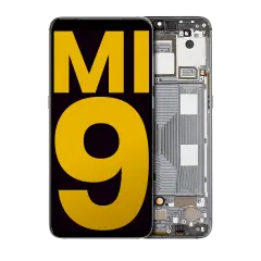 Ecrã OLED com Aro para Xiaomi Mi 9 (Recondicionado) (Piano Black)
