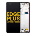 Ecrã OLED com Aro para Motorola Moto Edge Plus (XT2061 / 2020) (Recondicionado) (Black)