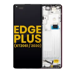 Ecrã OLED com Aro para Motorola Moto Edge Plus (XT2061 / 2020) (Recondicionado) (Black)