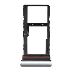 Dual Sim Card Tray para Motorola Moto G51 5G (XT2171 / 2021) (Bright Silver)