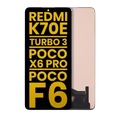 Ecrã OLED sem Aro para Xiaomi Redmi K70E / Turbo 3 / Poco X6 Pro / Poco F6 (Recondicionado) (Todas as Cores)