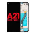 Ecrã LCD com Aro para Samsung Galaxy A21 (A215 / 2020) (Compatível Plus)