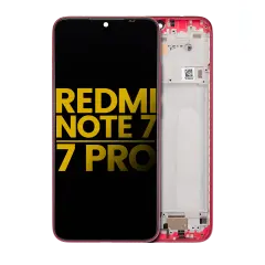 Ecrã LCD com Aro para Xiaomi Redmi Note 7 / 7 Pro (Recondicionado) (Twilight Gold)