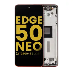 Ecrã OLED com Aro para Motorola Moto Edge 50 Neo (XT2409-3 / 2024) (Recondicionado) (Poinciana)