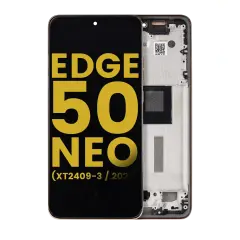 Ecrã OLED com Aro para Motorola Moto Edge 50 Neo (XT2409-3 / 2024) (Recondicionado) (Latte)