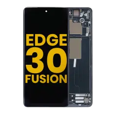 Ecrã OLED com Aro para Motorola Moto Edge 30 Fusion (XT2243 / 2022) (Recondicionado) (Cosmic Gray)