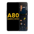 Ecrã OLED com Aro para Samsung Galaxy A80 (A805 / 2019) (Recondicionado) (Phantom Black)