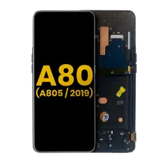 Ecrã OLED com Aro para Samsung Galaxy A80 (A805 / 2019) (Recondicionado) (Phantom Black)