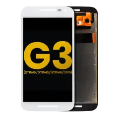 Ecrã LCD sem Aro para Motorola Moto G3 (XT1540 / XT1543 / XT1548 / 2015) (Recondicionado) (White)