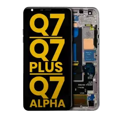 Ecrã LCD com Aro para LG Q7 / Q7 Plus / Q7 Alpha (Recondicionado) (Lavender Violet)