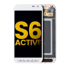 Ecrã OLED sem Aro para Samsung Galaxy S6 Active (Recondicionado) (White)