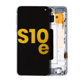 Ecrã OLED com Aro para Samsung Galaxy S10E (Recondicionado) (Prism White)