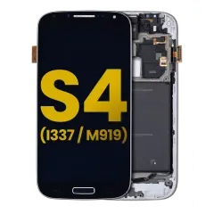 Ecrã OLED com Aro para Samsung Galaxy S4 (i9505 / L720T) (International / Sprint (GSM Model) (Recondicionado) (Black)