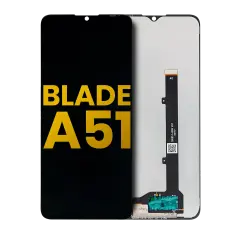 Ecrã LCD sem Aro para ZTE Blade A51 (Recondicionado) (Black)