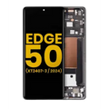 Ecrã OLED com Aro para Motorola Moto Edge 50 (XT2407-3 / 2024) (Recondicionado) (Koala Gray)