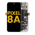 Ecrã OLED com Aro (With Sensor de Impressão Digital ) para Google Pixel 8A (Recondicionado) (Porcelain)