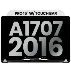 Ecrã LCD Completo para MacBook Pro 15" A1707 (2016-2017) (OEM Usado: Grau B) (Silver)