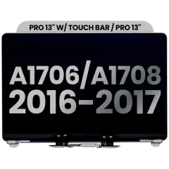 Ecrã LCD Completo para MacBook Pro 13" A1706 / A1708 (2016-2017) (OEM Usado: Grau B) (Cinzento Sideral)