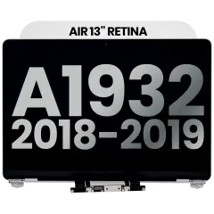 Ecrã LCD Completo para MacBook Air 13" A1932 (2018-2019) (OEM Usado: Grau B) (Silver)